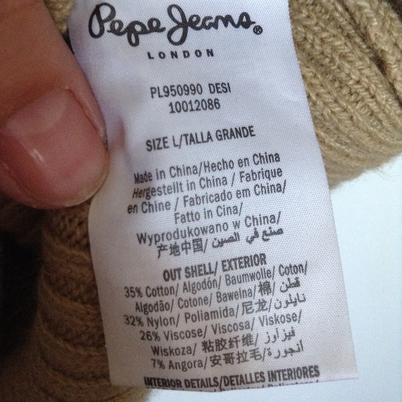 Pepe Jeans Sweater Dress, gold, Size L - Picture 4 of 7